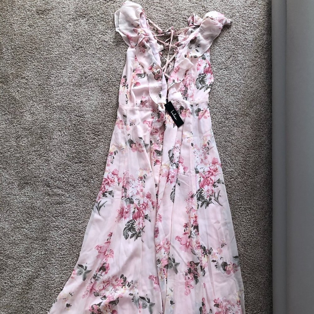 floral maxi wrap dress